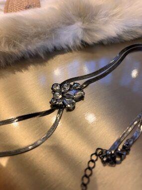 Guess Crystal Pendant Necklace in